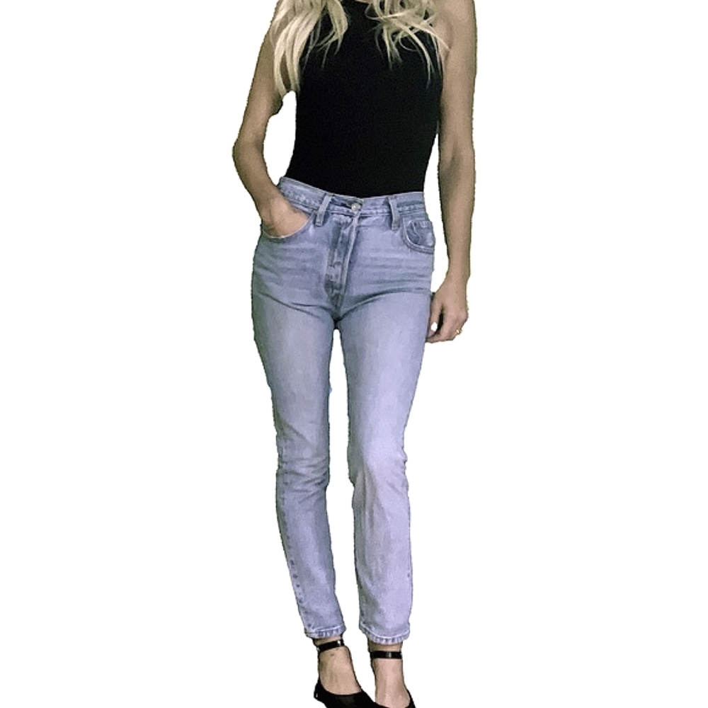 Levi’s 501 High Rise Straight Leg Button Fly Jeans